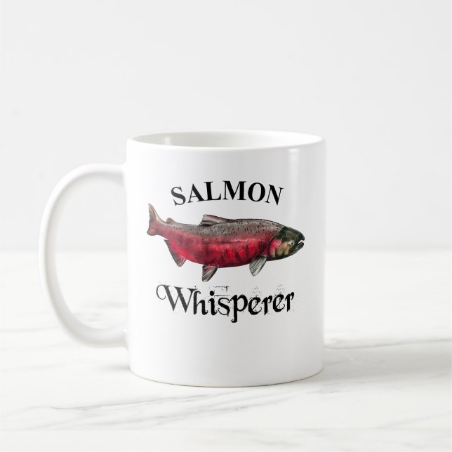 Caneca De Café Salmão Whisperer Light (Esquerda)