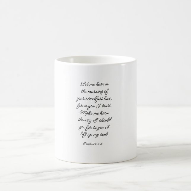 Caneca De Café Salmo 143:8 Coffee Mug (Centro)