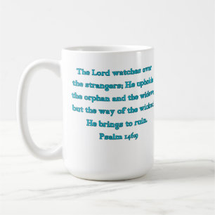 Caneca De Café Salmo 146:9 O Senhor Protege os Estrangeiros...
