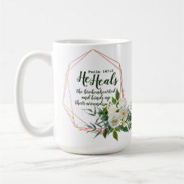 Caneca De Café Salmo 147:3 Mug De Café