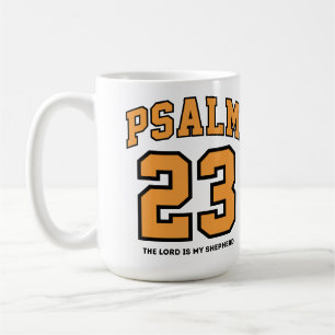 Caneca De Café Salmo 23 Esportes Universitários Dourado Preto Cri