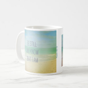 Caneca De Café Salmo 46:10 Fique Quieto E Saiba Que Estou Mug