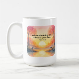 Caneca De Café Salmo 90:12. Ensina-nos a perceber a brevidade da