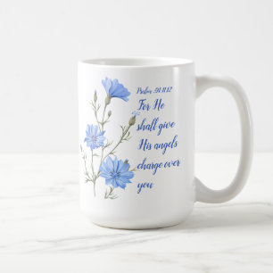 Caneca De Café Salmo 91 Ele Dará Seus Anjos Inspirador