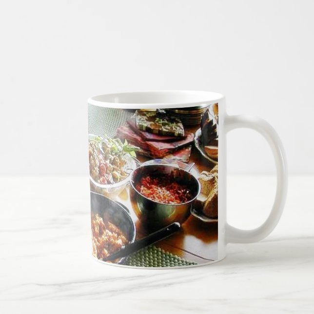 Caneca De Café Salmões da comida (Direita)