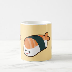Caneca De Café Salmões do nigiri de Kawaii