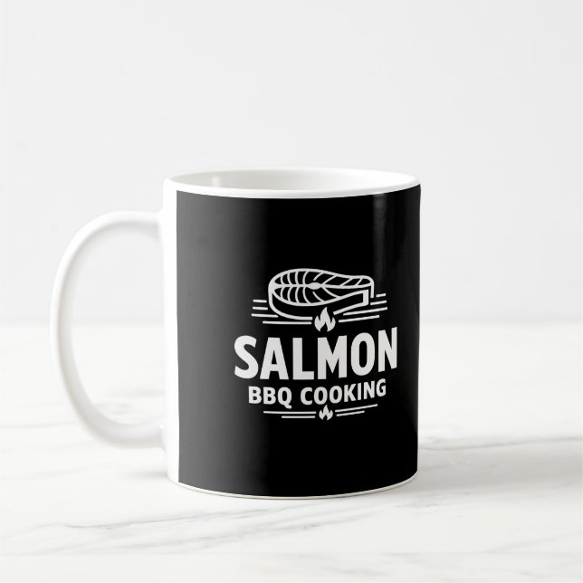 Caneca De Café Salmon BBQ Cooking Seafood Grill (Esquerda)