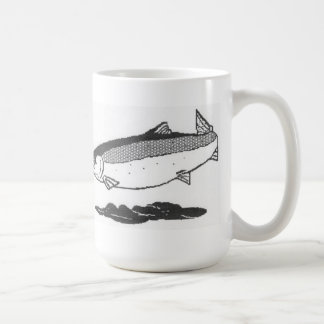 Caneca de café salmon do rio