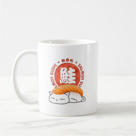 Caneca De Café Salmon Sushi Cat