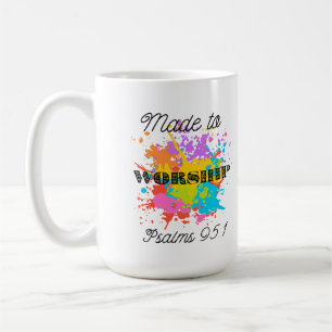 Caneca De Café Salms 91:1 Bíblia Verso T-Shirt - Feita ao Culto