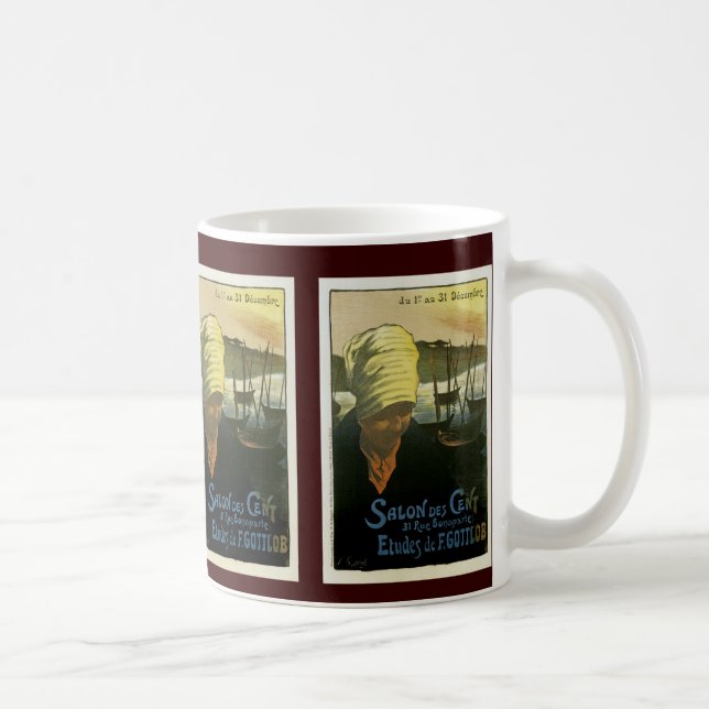 Caneca De Café Salon Des Cent ~ Etudes de F. Gottlob (Direita)