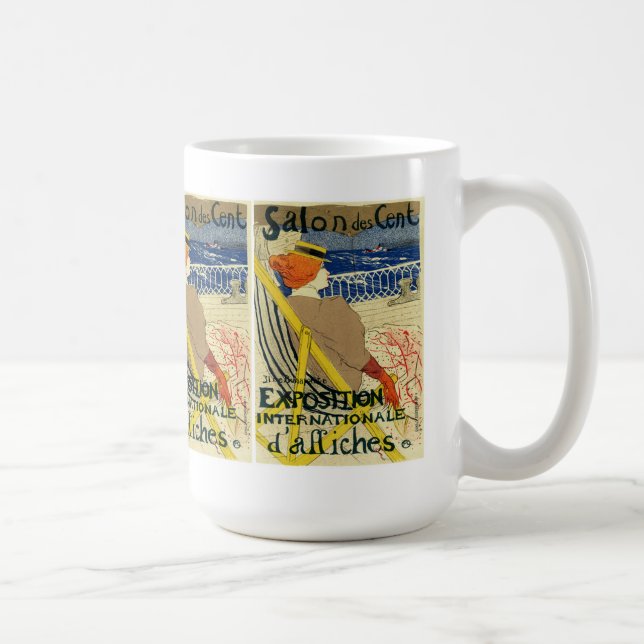 Caneca De Café Salon des Cent ~ Exposition Internationale (Direita)