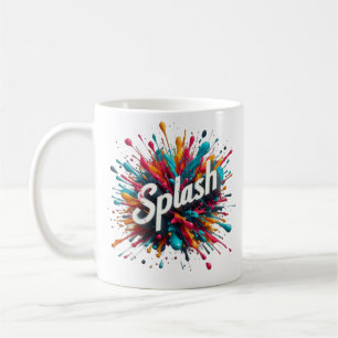 Caneca De Café salpicos de tinta