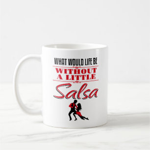Caneca De Café Salsa Dancer Dançando O Que Seria A Vida