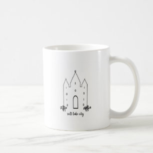 Caneca De Café Salt Lake city utah templo simples moderno