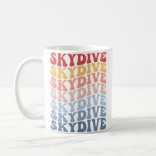 Caneca De Café Saltar de Paraquedas Groovy Skydiving