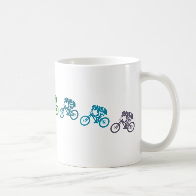 Caneca De Café Salto de bicicleta da montanha da descida (Direita)
