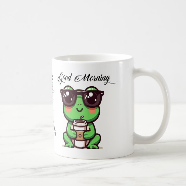 Caneca De Café Salto para a felicidade com nosso Sapo cerâmico ad (Direita)