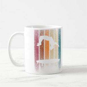 Caneca De Café Salto Trampolim Pulo Tumbling Retro