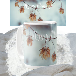 Caneca De Café Saltos Secos Garland no Fundo de Neve