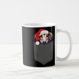 Caneca De Café Saluki Dog Santa Hap Natal Bolso Diversão Xmas 1