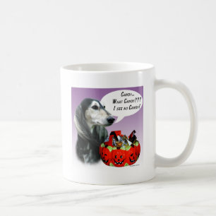 Caneca De Café Saluki Halloween Candy