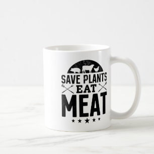 Caneca De Café Salva Plantas Comem Carne Cozinhar Byrbecue Che