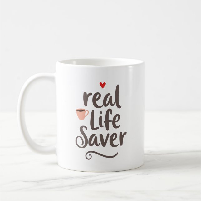 Caneca De Café Salvador da Vida Personalizado (Esquerda)