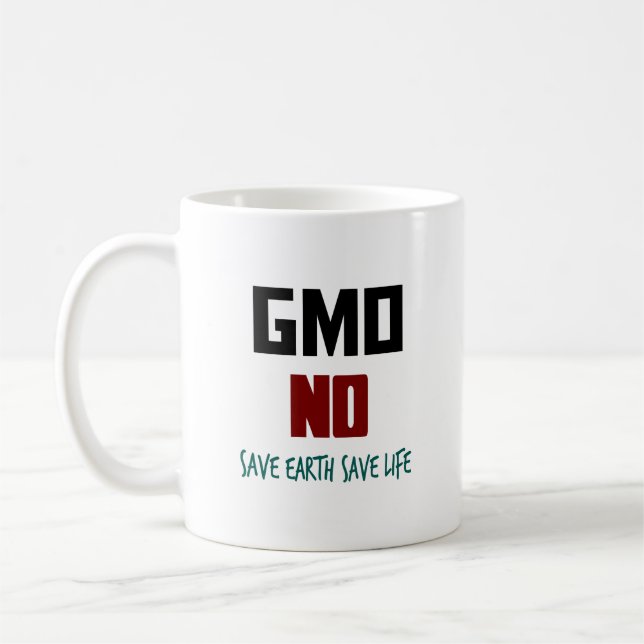 Caneca De Café Salvar a Terra Salvar a Vida (Esquerda)