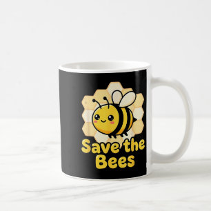 Caneca De Café Salvar Abelhas Fofa Colmeia de Mel Ambiental Terra
