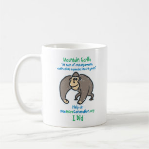 Caneca De Café Salvar nosso gorila de montanha