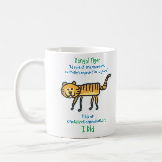 Caneca De Café Salvar nosso tigre