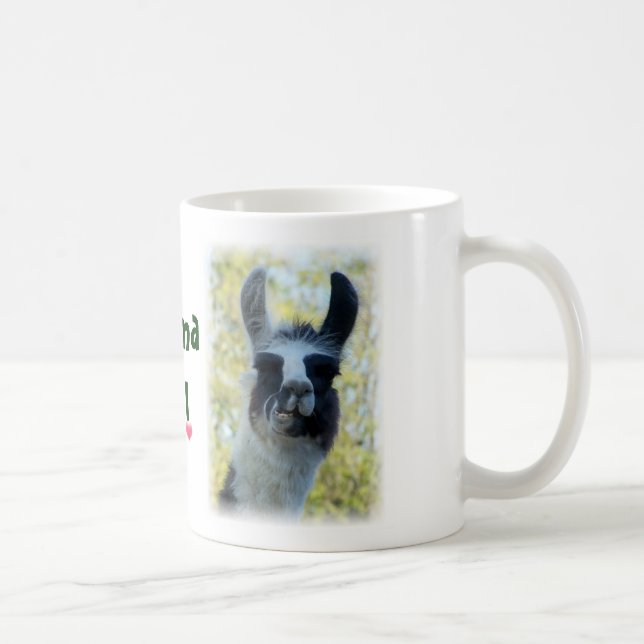 Caneca De Café Salvar o drama para o lama de Yo (Direita)
