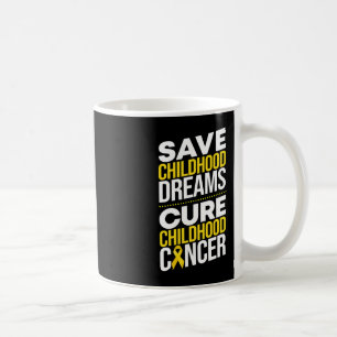 Caneca De Café Salvar Sonhos de Infância Curar Fita de Cancer de 