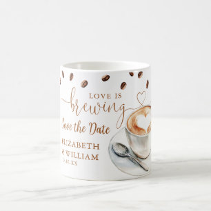Caneca De Café Salve a Data O Amor Está Cozinhando