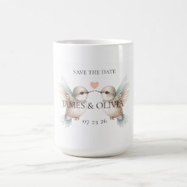 Caneca De Café Salve a Data Tema Casamento