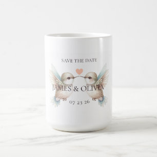 Caneca De Café Salve a Data Tema Casamento