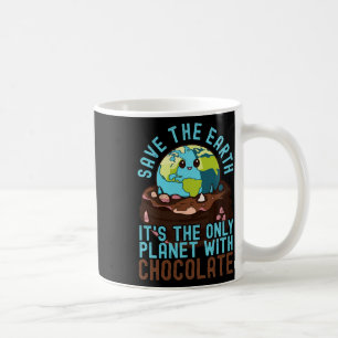 Caneca De Café Salve a Terra É o único planeta com chocolate