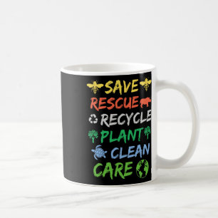 Caneca De Café Salve Abelhas Salvando Animais Reciclar Homens do