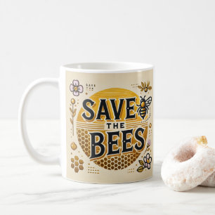 Caneca De Café Salve As Abelhas