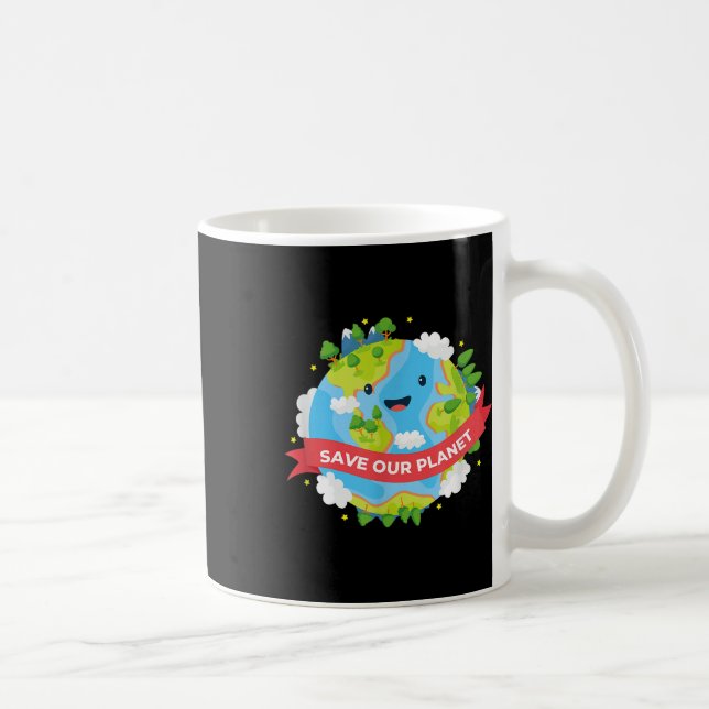 Caneca De Café Salve nosso planeta Mãe Terra Proteção Ambiental (Direita)