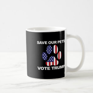 Caneca De Café Salve Nossos Animais Vote Trump Engraçado Kamala H
