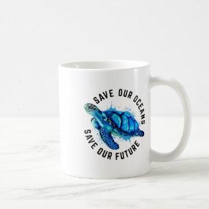 Caneca De Café Salve nossos oceanos Tartaruga marinha Pro Ambient