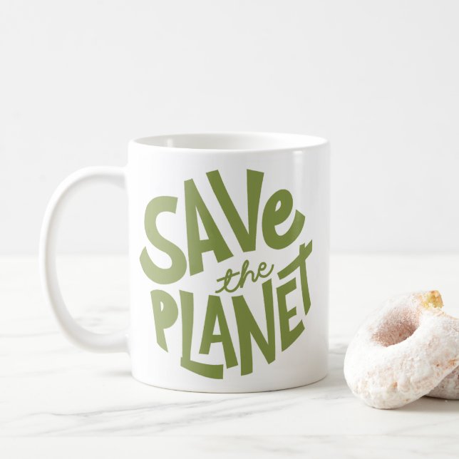 Caneca De Café Salve o Planeta Eco Design (Com Donut)