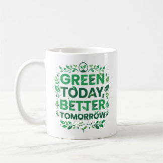 Caneca De Café Salve O Planeta Mantenha-o Verde
