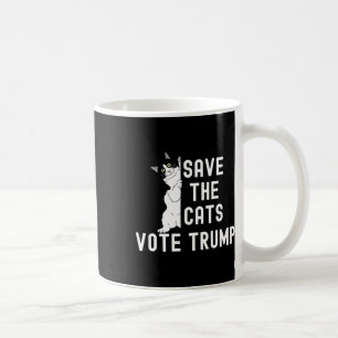 Caneca De Café Salve Os Gatos Votem O Engraçado Humor Político