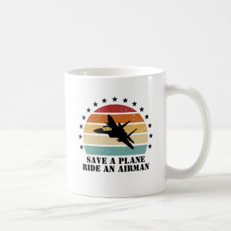 Caneca De Café Salve um avião.