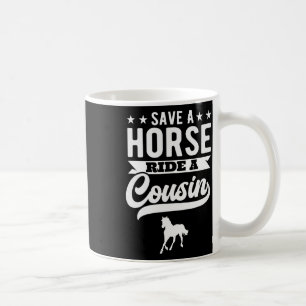 Caneca De Café Salve Um Cavalo A Correr Um Primo Engraçado Horsec