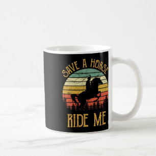 Caneca De Café Salve Um Cavalo Me Ande Cowboy Garota No Sul De We