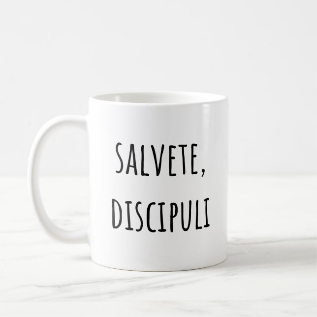 Caneca De Café Salvete Discipuli - Saudações Estudantes Latinos (Esquerda)